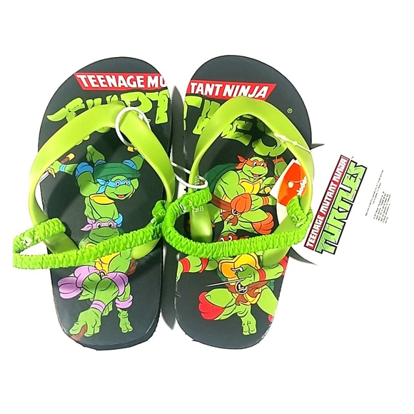 Toddler Boys Size 5//6 7//8 9//10 NWT Teenage Mutant Ninja Turtles Slippers